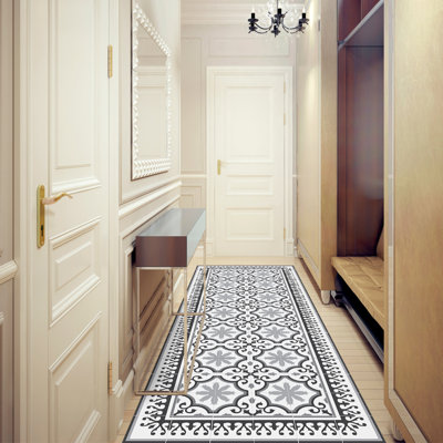 Hartmann Vinyl Machine Printed Area Rug