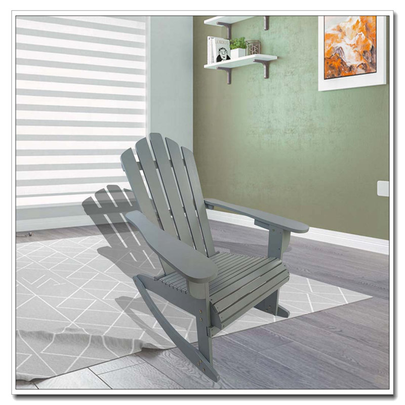 Chaise Adirondack inclinable en bois