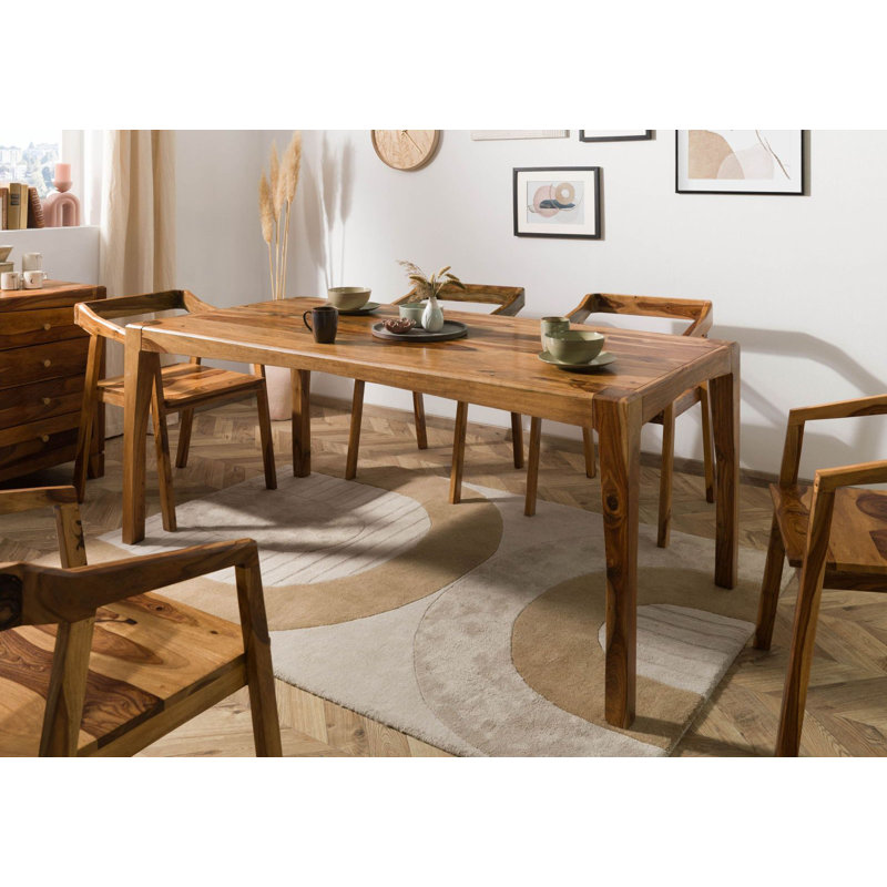 Ancona Solid Wood Dining Table, H77 x L200 x W100cm