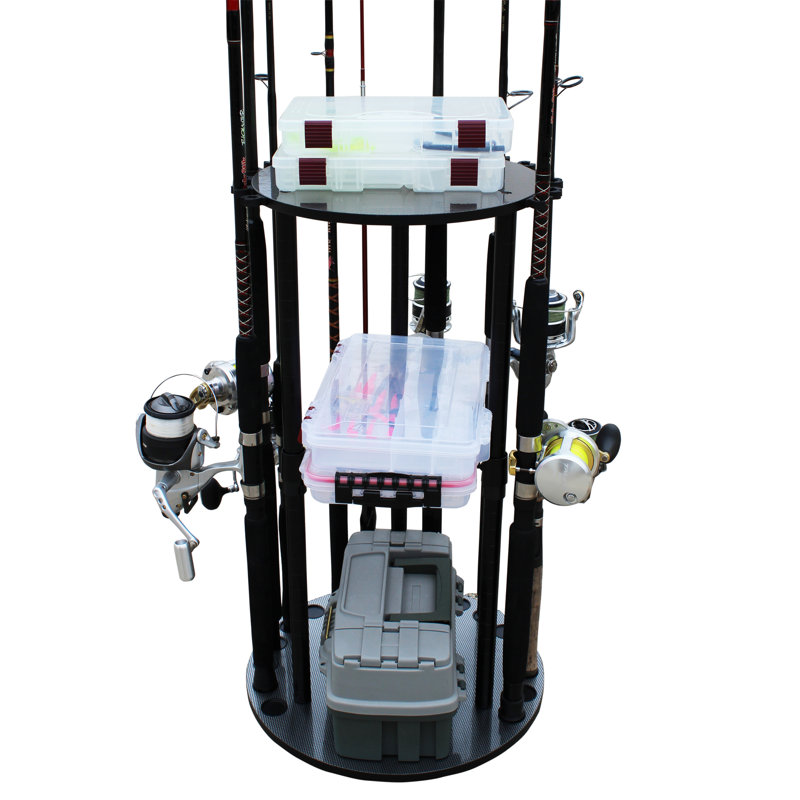 17 Round rotating Rod Rack With Storage Capacity