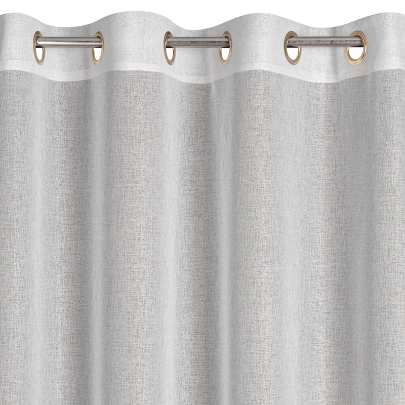 Lena 100% Polyester Sheer Curtain Single Panel, Width 250cm x height 250cm