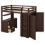 Lit mezzanine avec tiroirs, bureau et garde-robe-904161105