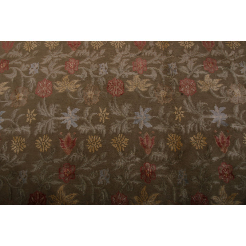 Handmade Silk and Wool Area Rug