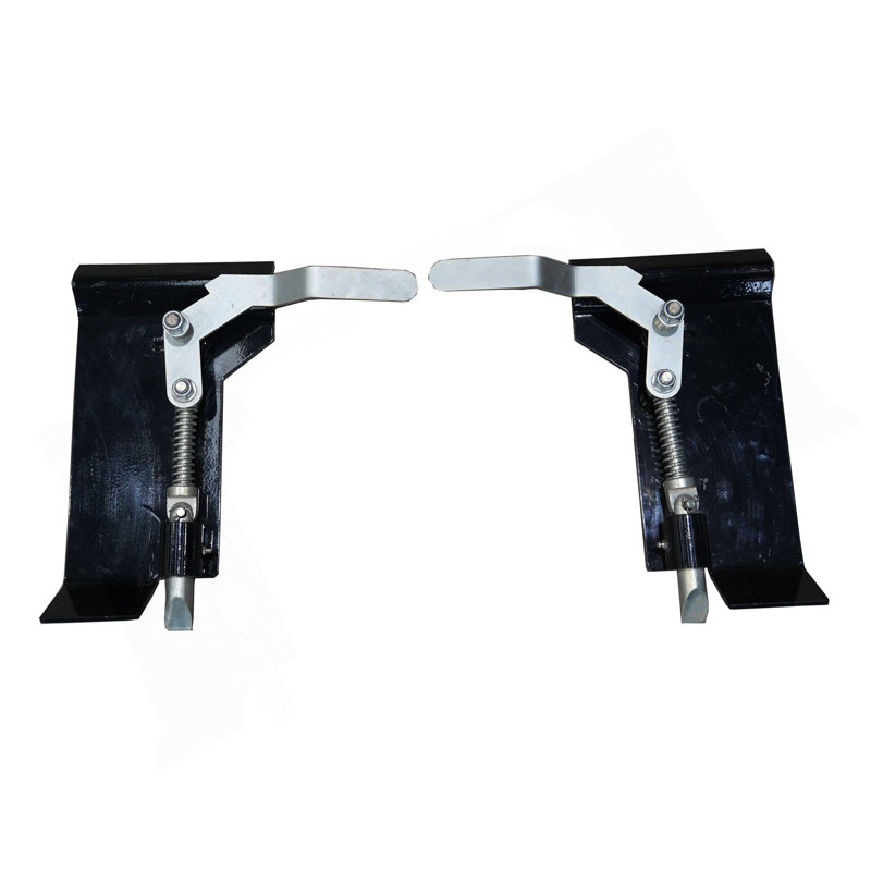 2PC Weld On Skid Steer Quick Attach Conversion Adapter Quick Tach Latch Box