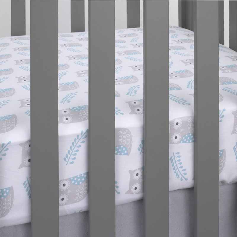 Drap housse hibou 100% coton