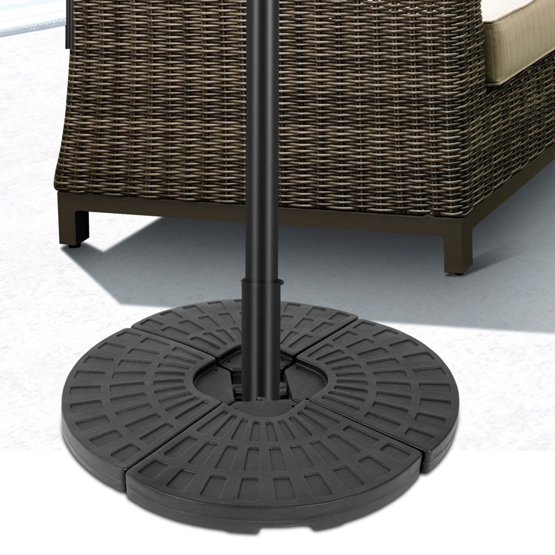 Support de parasol robuste et résistant aux intempéries pour patio et jardin