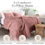 Ensemble d'édredon en microfibre à motif de jacquard de la collection Marrakech par Southshore Fine Linens-2077113197-2077113194