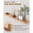 Oak Floating Shelves 48 Inch Picture Ledge Shelf Set Of 2