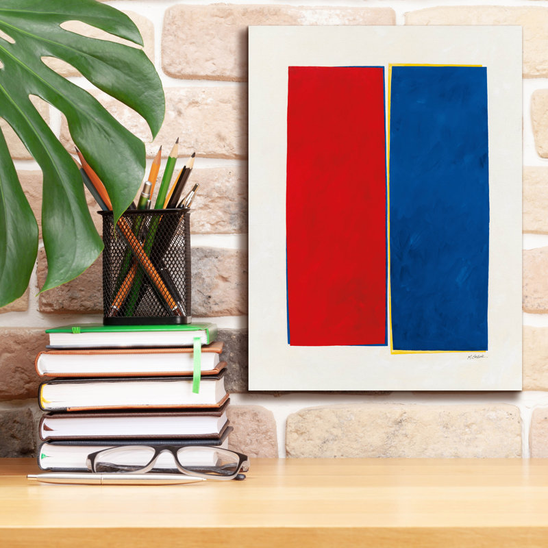 «Monolithe 2» par Mike Schick, art mural sur toile, H 16 po x l 12 po x P 0,75 po