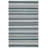 Bedolla Hand Loomed Wool/Cotton Striped Rug in Gray/Sea Green-1994549763