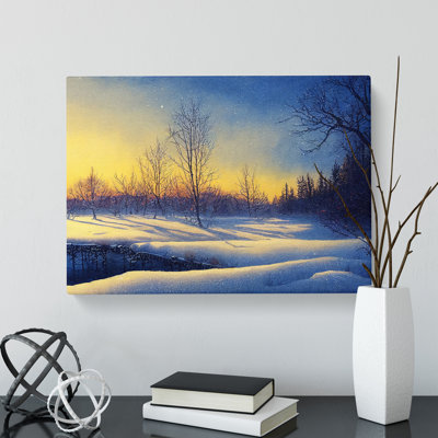 Winter Landscape Sunrise Vol.1 - Wrapped Canvas
