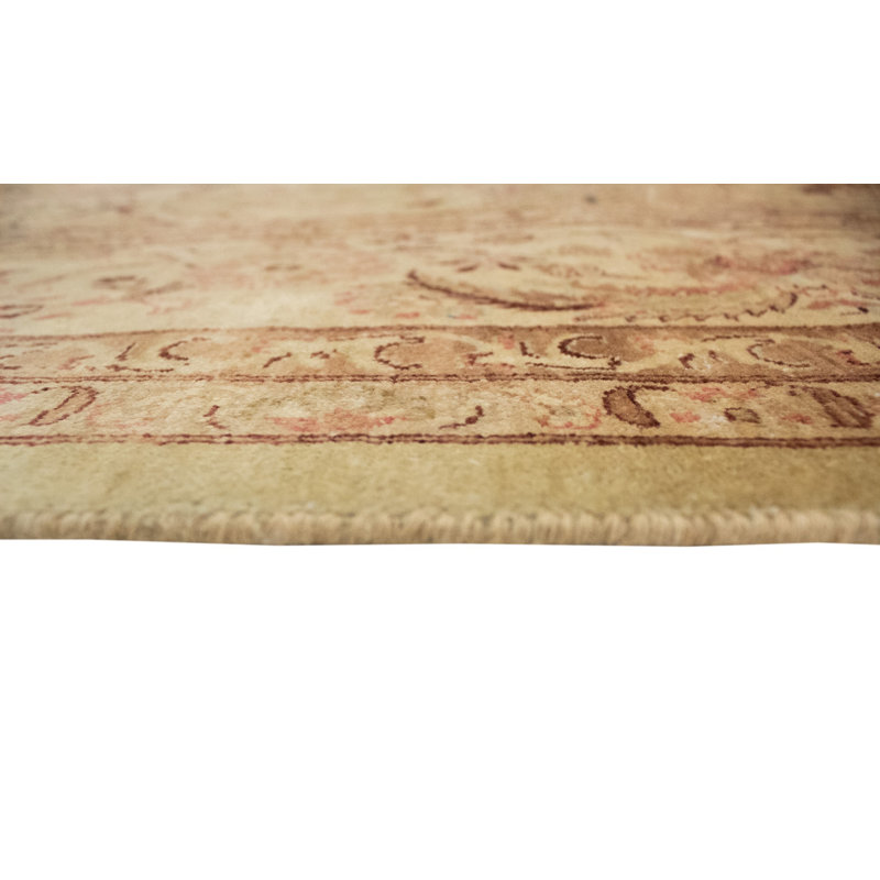 Tapis décoratif en laine de conception unique 9 pi 7 po x 12 pi 11 po noué à la main new age Versailles