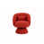 Fausse fourrure rouge est en rupture de stock