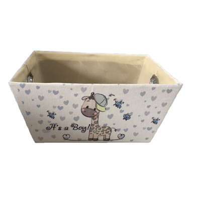 Panier en tissu doublé
