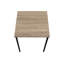 Ensemble de table basse et de table de bout contemporain 3 pièces avec plateau en stratifié durable et structure en métal élégant-828090031