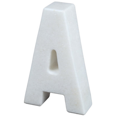 Serre-livres lettre Marble Stone