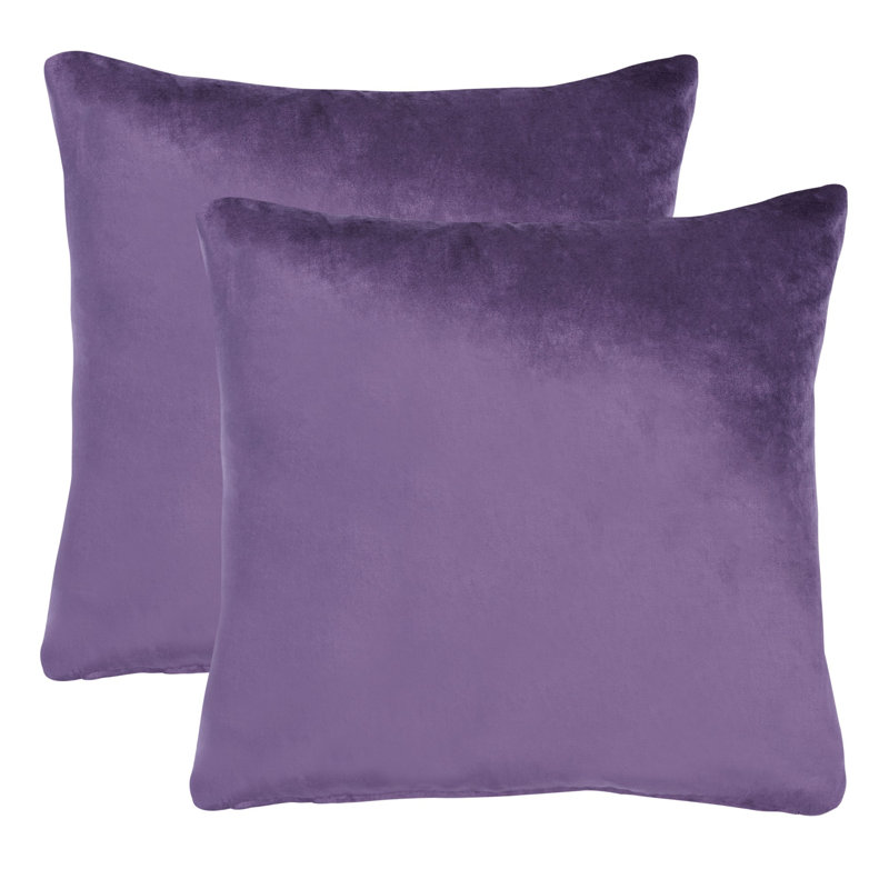 Aqua Cotton Blend Reversible 18" Square Throw Pillow Set