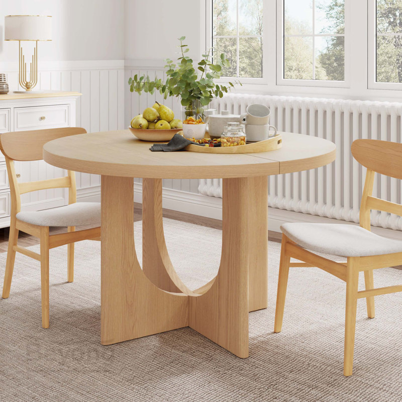 48" Round Dining Table, Natural