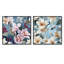 Florian - Ensemble de 2 collages floraux carrés-101848867-101848866