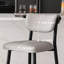 Chaise d'appoint rembourrée grise (ensemble de 2)-150263068-150263059