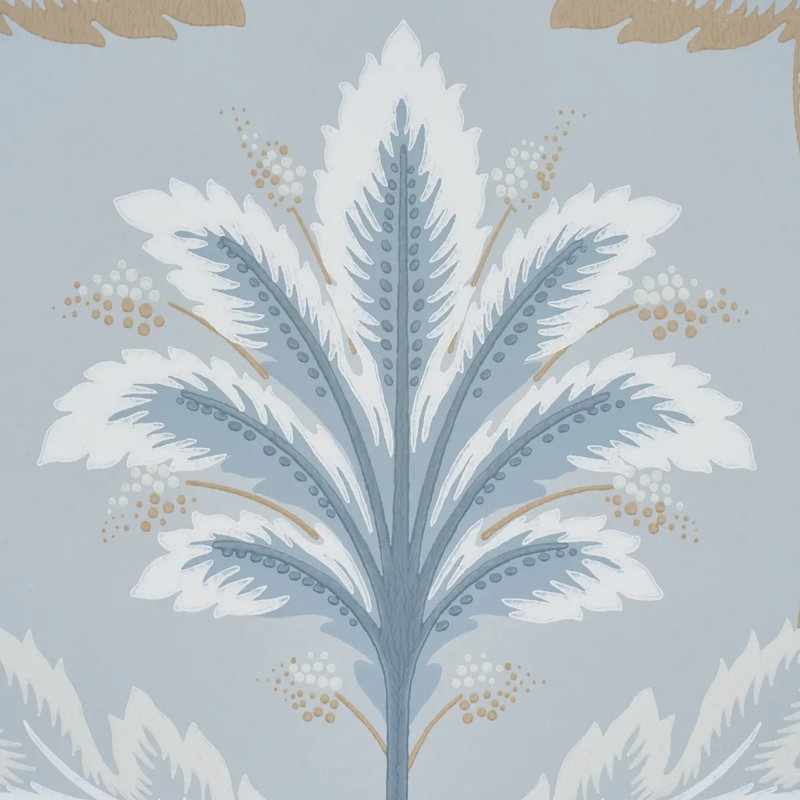 Front Waltz Wallpaper, Blue