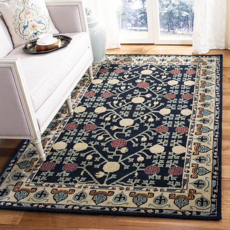 Wahcheechee Hand Tufted Wool Oriental Rug, Rectangle 4' x 6'