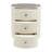 Modern Narrow Nightstand with 3 Drawers, USB Ports, Wireless Charger and Ambient Light-826590248