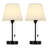 Modern LampBedside Table Lamp with USB Ports Set of 2