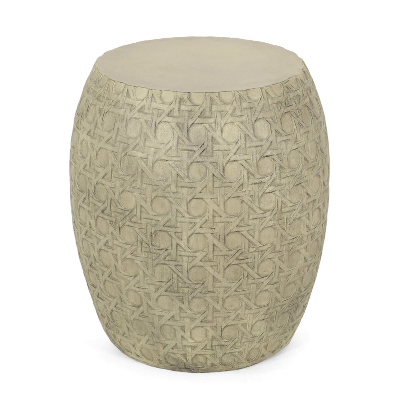 Lightweight Concrete Side Table For Patio