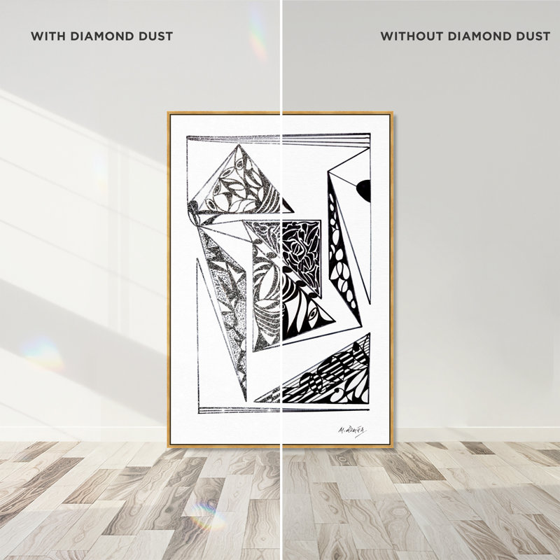 Manuel Roman - Pages Graphic Art Canvas, 16"H x 11"W, Gold Floater Frame