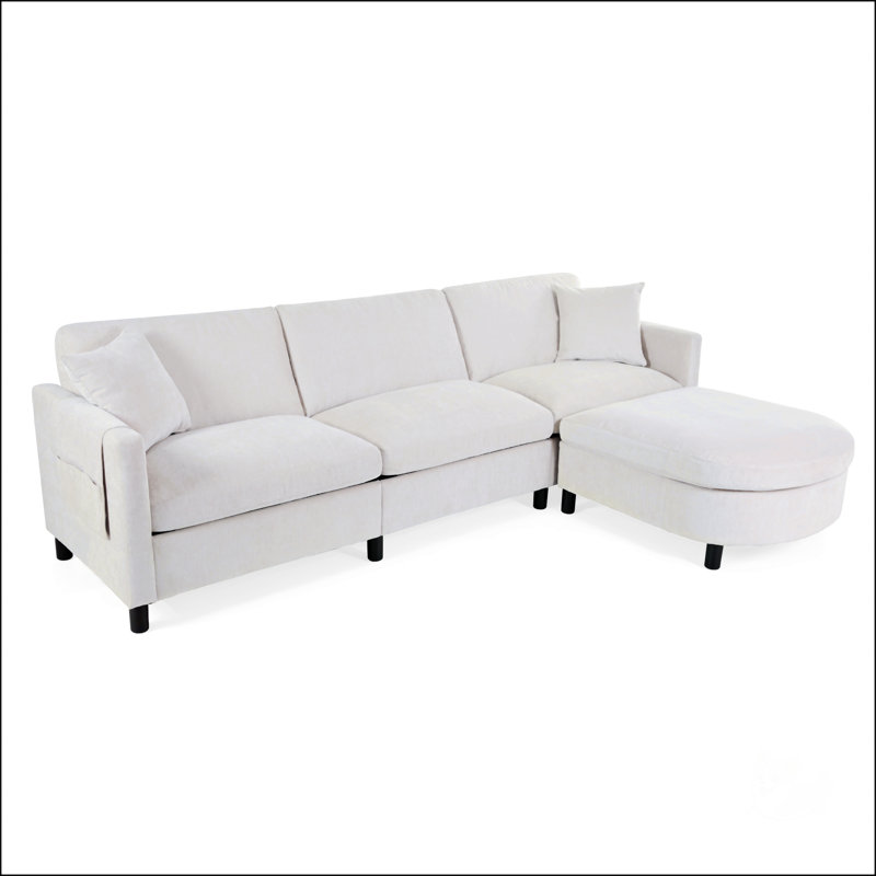 Canapé modulaire 107,87 pi avec 1 repose-pieds