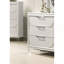 Panneaux embossés contemporains en acrylique avec commode et commode 1 pièce Contemporary