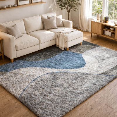 Tapis à poil long de qualité supérieure lavable à la machine ADS633