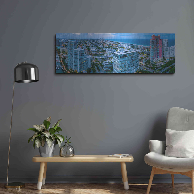 "Miami Citiscape" par AKG, H 16 po x l 48 po