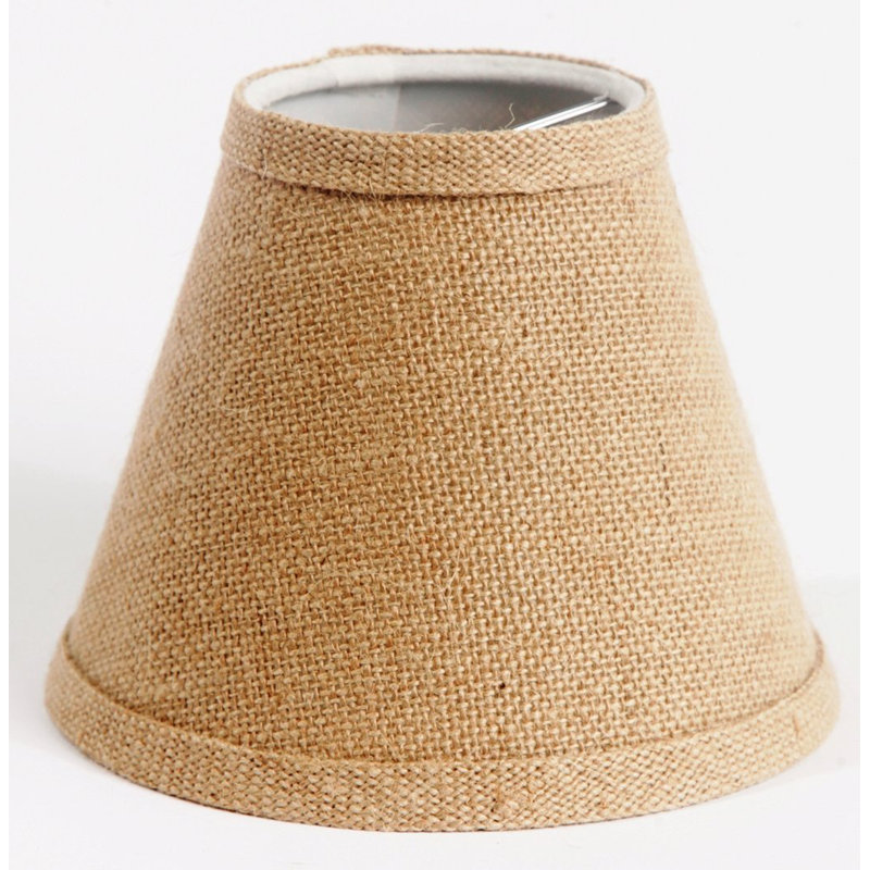 5'' H Burlap Empire Candelabra Shade