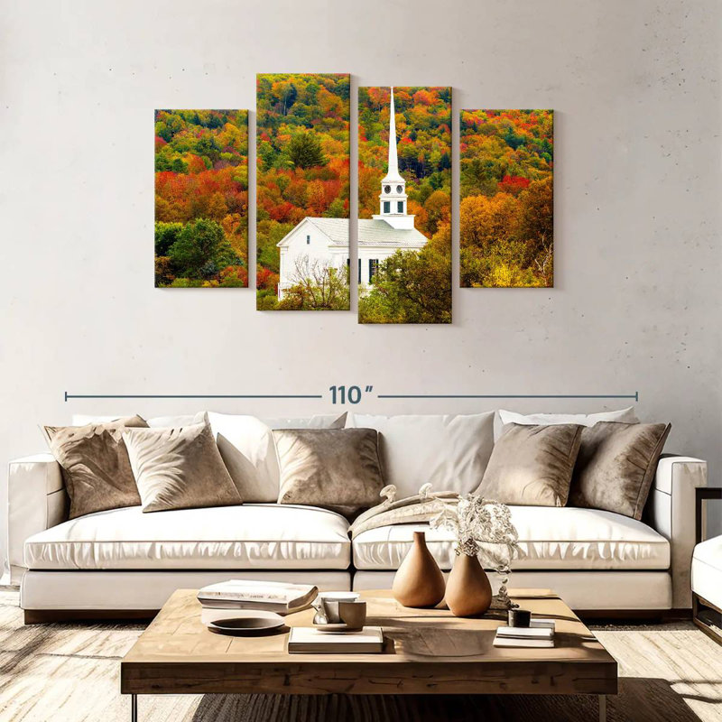 Adella Church in Stowe Autumn Vermont