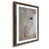 Papier, cadre noyer