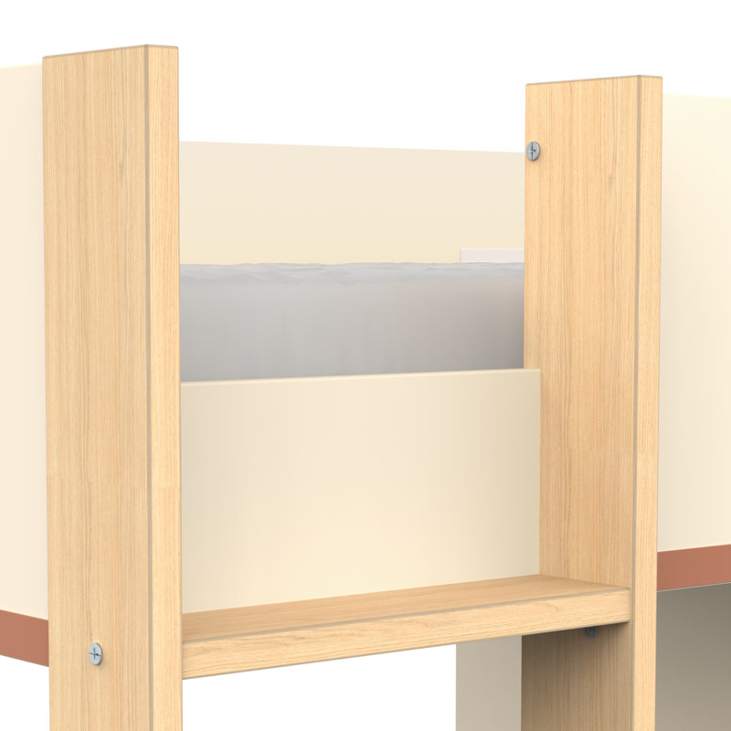 Zarmig European Single (90 X 200 Cm) High Sleepers with Storage Included with Built-in Ladder Included