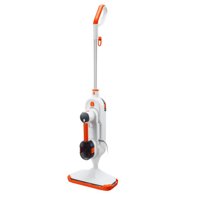 Balai à vapeur 8 en 1 pour planchers de bois franc - 7 têtes de brosse remplaçables, nettoyeur à vapeur de 1300 W avec écran à DEL, pour carrelage, marbre, stratifié, tapis, verre, tampons lavables à la machine