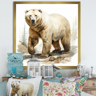 Winter White Polar Bear  I - Bear 2 Wall Art