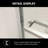 Shower Door 48" W X 76"H Semi-Frameless Bypass Sliding Shower Enclosure,-114867187