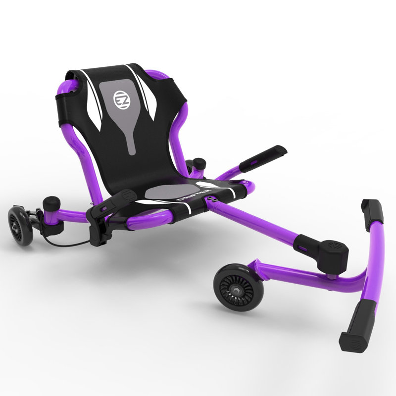 EzyRoller: Drifter X - Mauve - Scooter, Cambering Motion, Chariot sans pédale, Freins à main, Cadre extensible, Capacité de 154 lb, adultes-enfants de 6 ans et plus