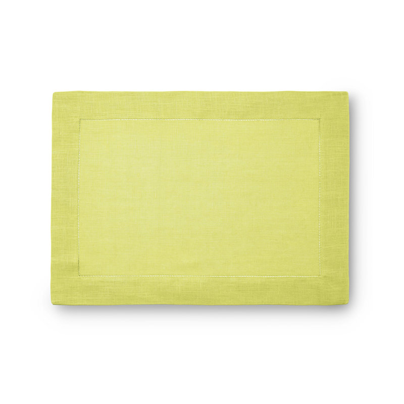 Festival Linen Rectangle Placemats, Lemon