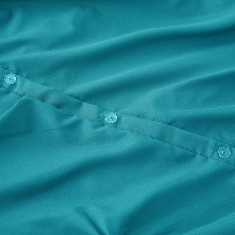 Polyester Duvet Cover & Insert, King Duvet + 3 Additional Pieces, Teal