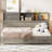 Full Size Wooden Daybed In Gray Color, Comes With 3 Storage Drawers, Soft Headboard, And Device - Charging For Mobile Gadgets Function, Shelf, Sockets Tech-1284346300