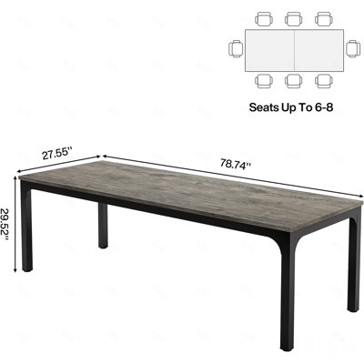 Bureau d'ordinateur, table de direction, bureau rectangulaire