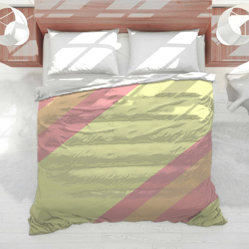 Édredon Diagonal Pastel Stripes, Lit simple