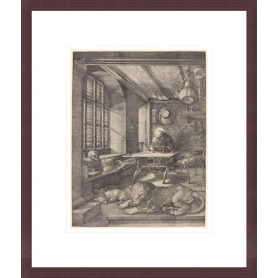 «St. Jerome in His Study» par Albrecht Dürer, impression giclée encadrée