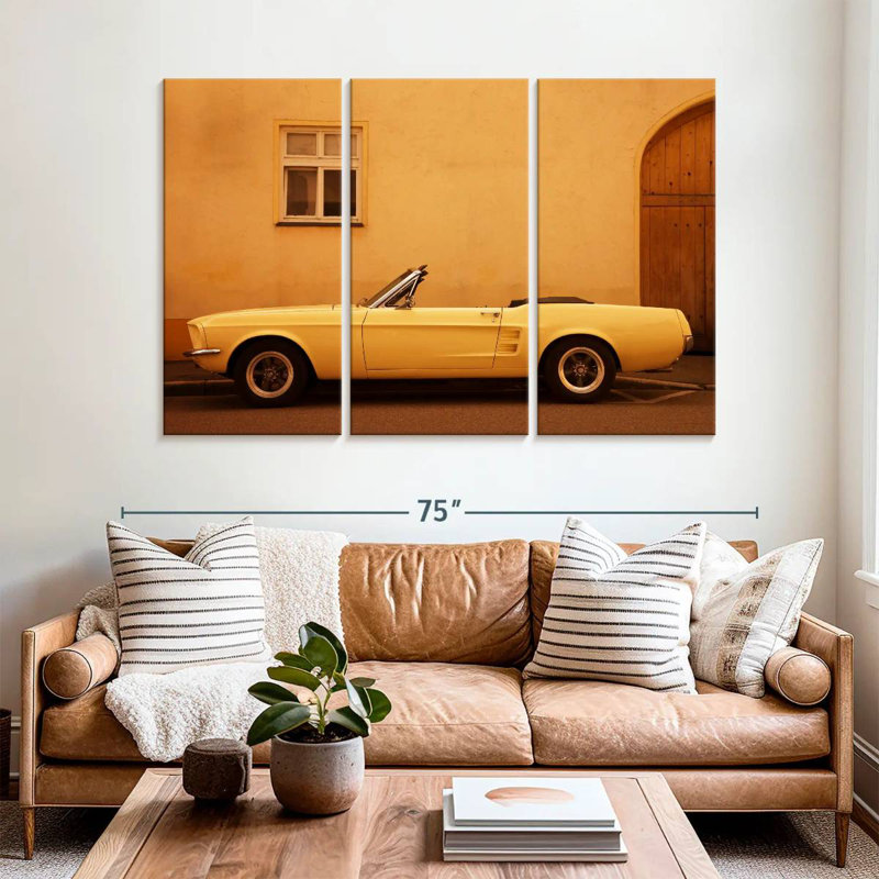 Mehar 1960 Ford Mustang Convertible, 32" H x 50" W