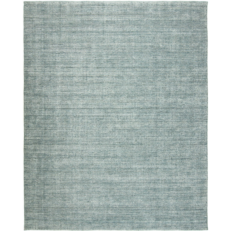 ZanowitZ Wool Area Rug in Steel Blue